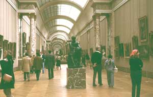 JoAnne (wife) in the Louvre, Paris, France, 1979