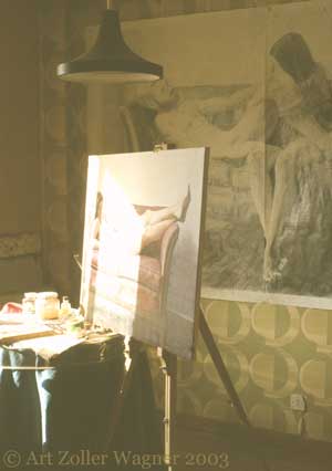 Art's studio in Moratalaz, Madrid, May 1984