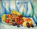 Stilllife: Bowl of Fruit, oil on canvas